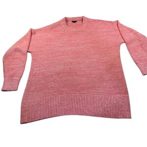 Torrid Pink Marled Knit Crew Neck Long Sleeve Cozy Sweater Women's Size 2X
